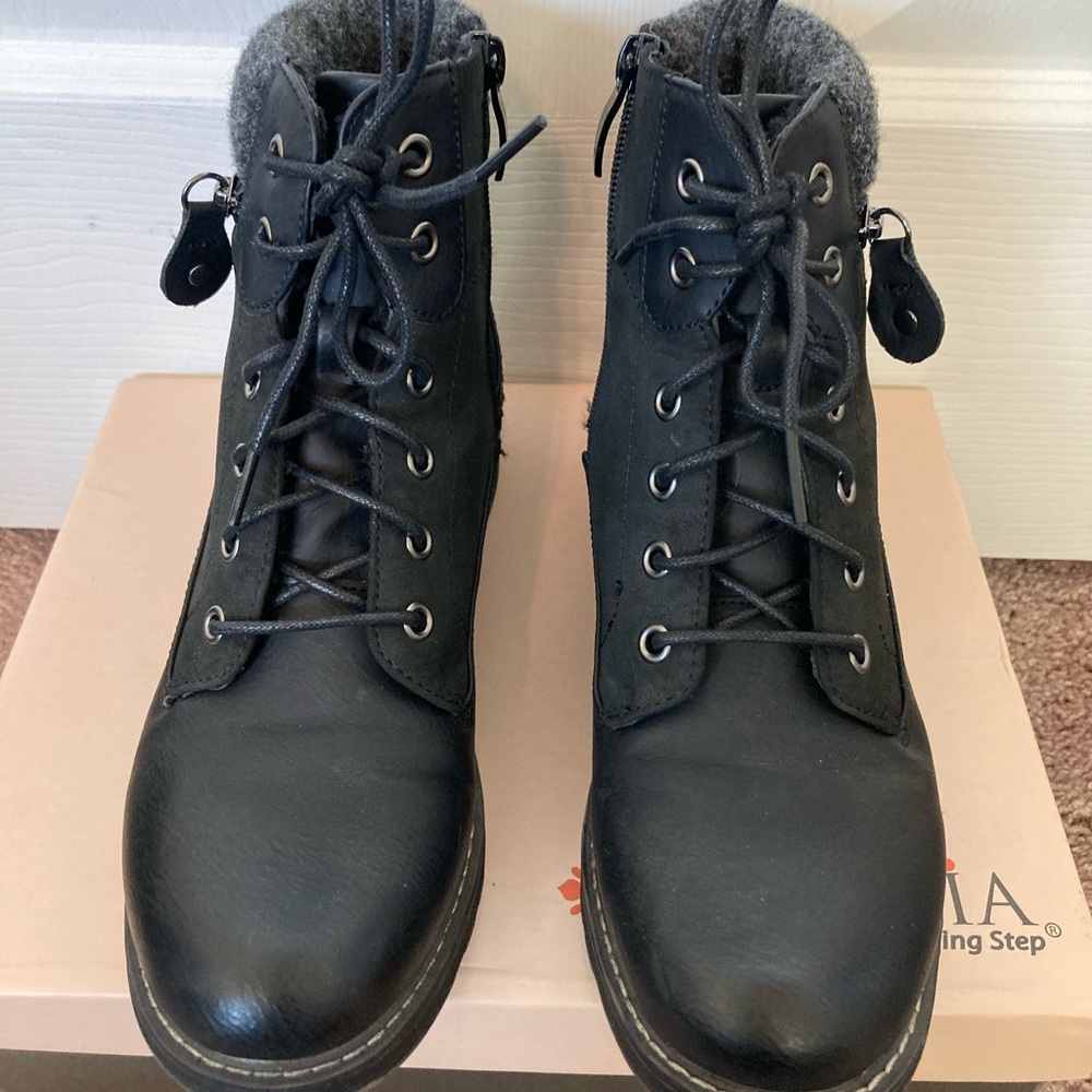Patrizia Black Combat Boots for Women - Picture 4 of 10